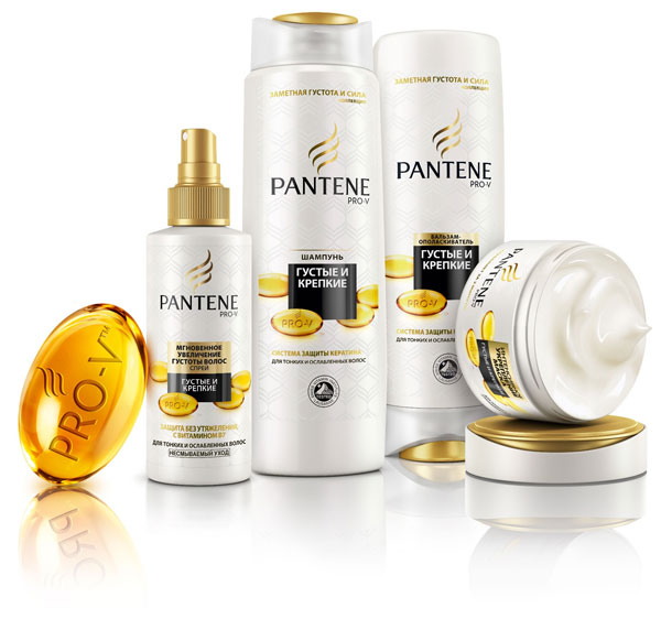 Здоровые и сильные волосы вместе с Pantene Pro-V Густые и крепкие